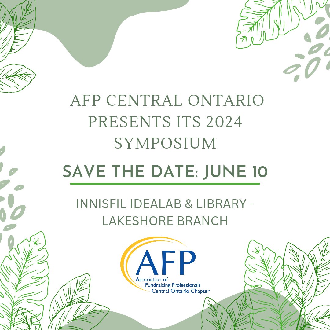 Mark your calendars for June 10 and plan to join us to learn together and connect with your local charity friends!

#ProfessionalDevelopment #innisfil #Barrie #alliston #midland #Orillia #Collingwood #Angus #muskoka