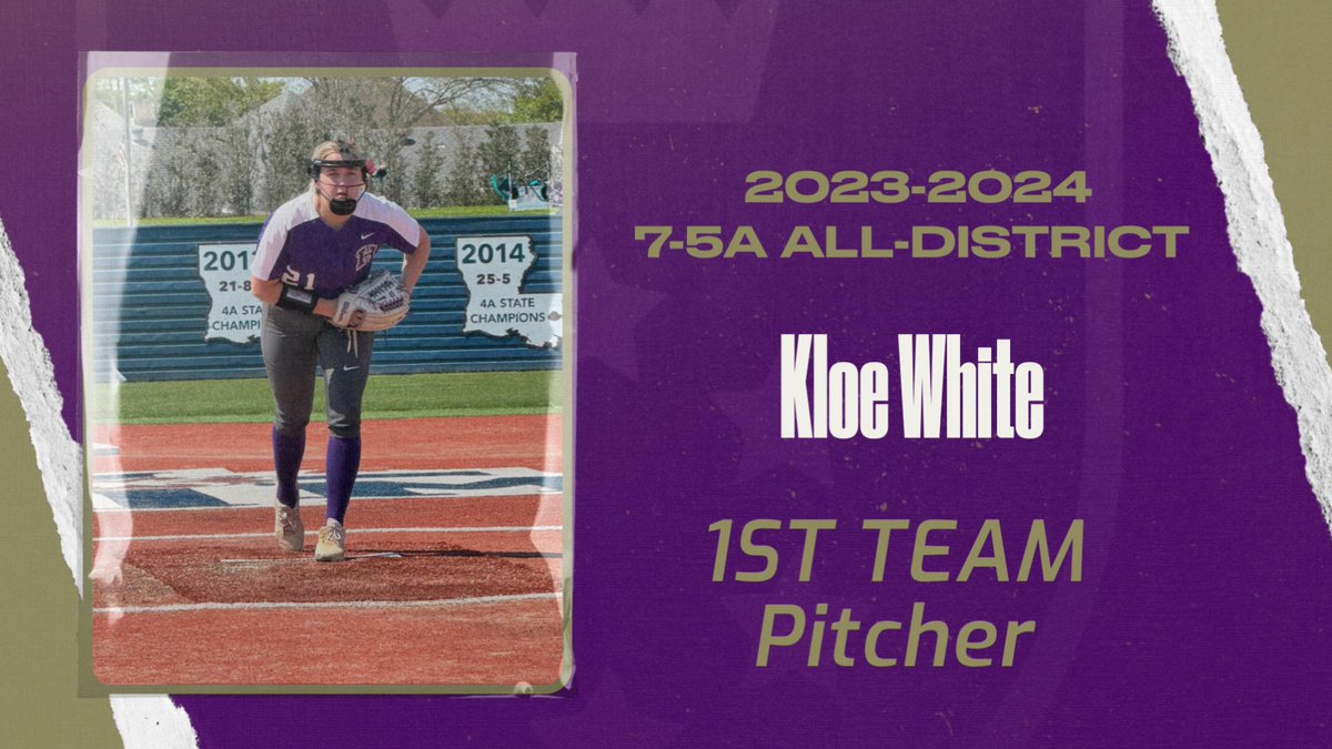 Congratulations to <a href="/Kloe_white/">Kloe</a> on being named 1st team All-District Pitcher
