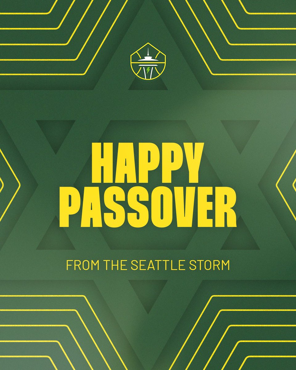 Chag Pesach Sameach! Wishing a joyous Passover to Storm fans celebrating! 💚