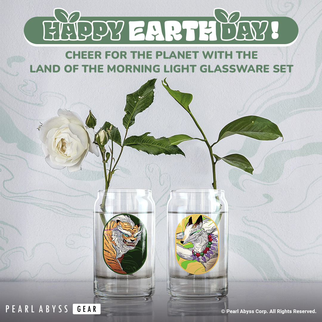 🌿 Happy Earth Day 🌎 Let's toast to our beautiful planet with eco-friendly glassware products! 🥂 Reduce, reuse, and recycle in style while sipping sustainably. Together, let's make every day Earth Day! 🌱💚pearlabyss.waypointmerch.com/products/lotml…