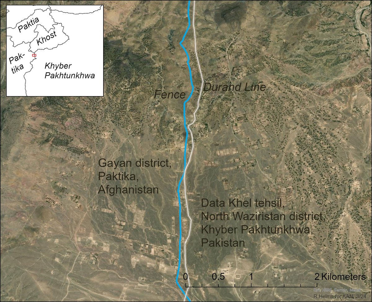 New report about Pakistan's fencing of the Durand Line has some wonderful maps from Roger Helms showing some of the split communities. 'The Durand Line and the Fence: How are communities managing with cross-border lives?' bit.ly/4aGzR1q