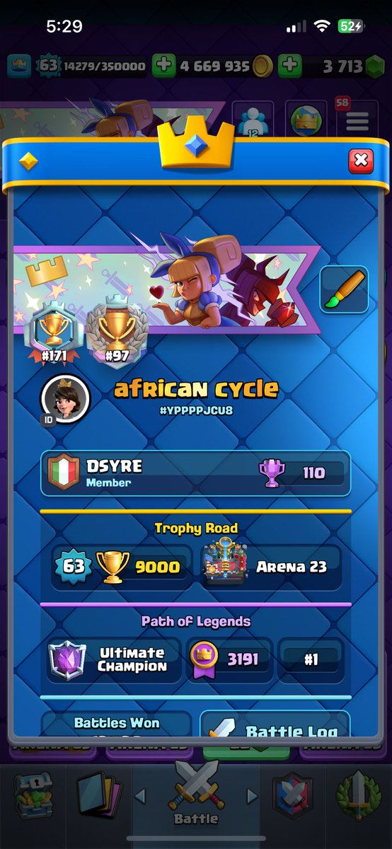 AfricanCycle1's tweet photo. nice 9 game win streak for top 1 https://t.co/n3NLhaNrun