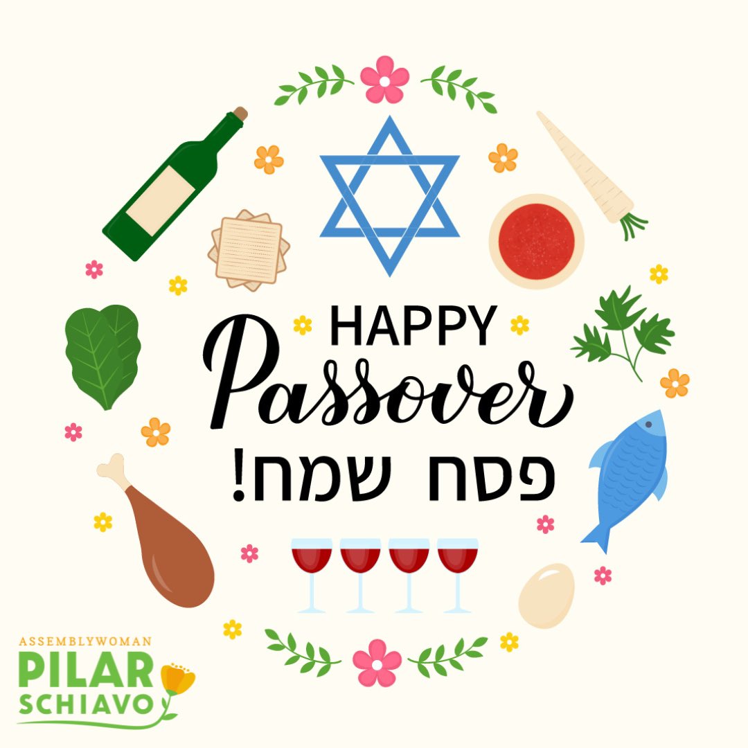 🌟 Happy Passover! 🌟 May this season of freedom and renewal bring joy and peace for you and your loved ones. Wishing everyone in Assembly District 40 and beyond a peaceful and joyous celebration.