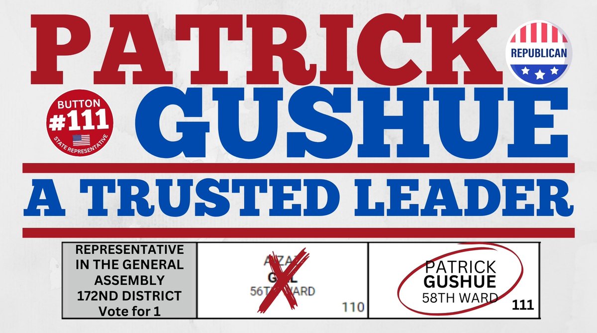 I am not a career politician, nor am I bound by nonsensical political deals or special interest groups. The only folks I answer to are you—the hardworking residents of the 172nd district.

TOMORROW, Tuesday April 23rd, the choice is clear: A vote for Patrick Gushue is a vote for