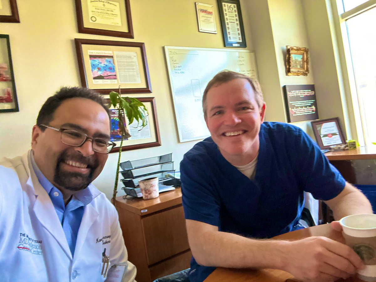 👉👉👉Co-fellows to ➡️ Co-Professors together at @MDAndersonNews ! 📚 Serious meeting of the #heme minds today with Prof @doctorpemm & Prof @Lymphoma_Doc tackling new ideas 💡 in #leusm and #lymsm | #Leadership #Excellence #CancerResearch #endcancer