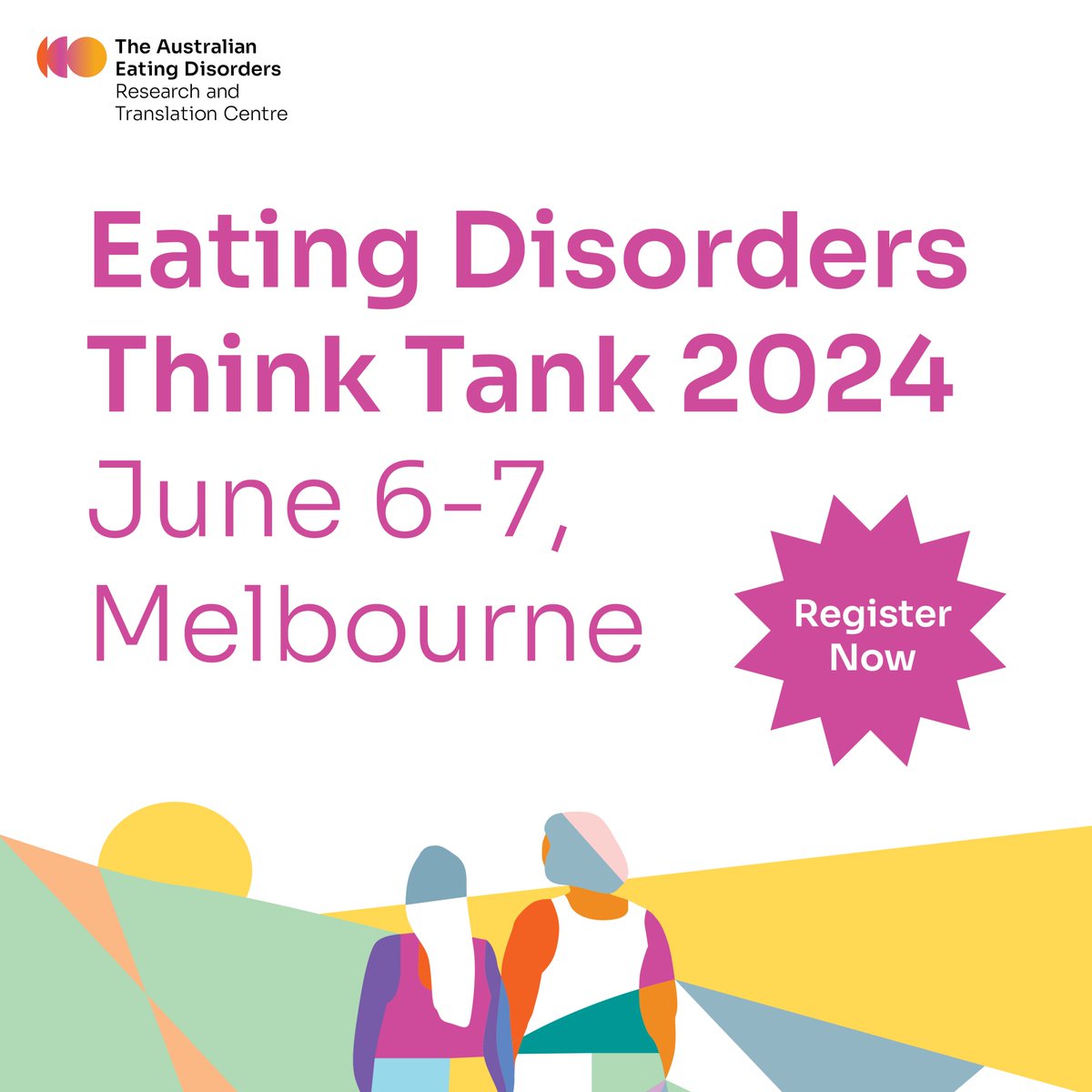 Attention #clinicians & #researchers! @aedrtc is holding a #ThinkTank2024 event on June 6-7 in Melbourne. This event aims to highlight cutting edge science, challenge conventional thinking & provide education on novel methodologies in eating disorders.⬇️ eatingdisordersresearch.org.au/events/2024-03…