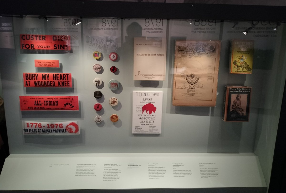 It was also a thrill at the National Museum of the American Indian in Washington, DC to see on display a 1969 first edition of Vine Deloria, Jr.s "Custer Died for Your Sins: An Indian Manifesto," which <a href="/OUPress/">OU Press</a> has the honor of  keeping in print today.