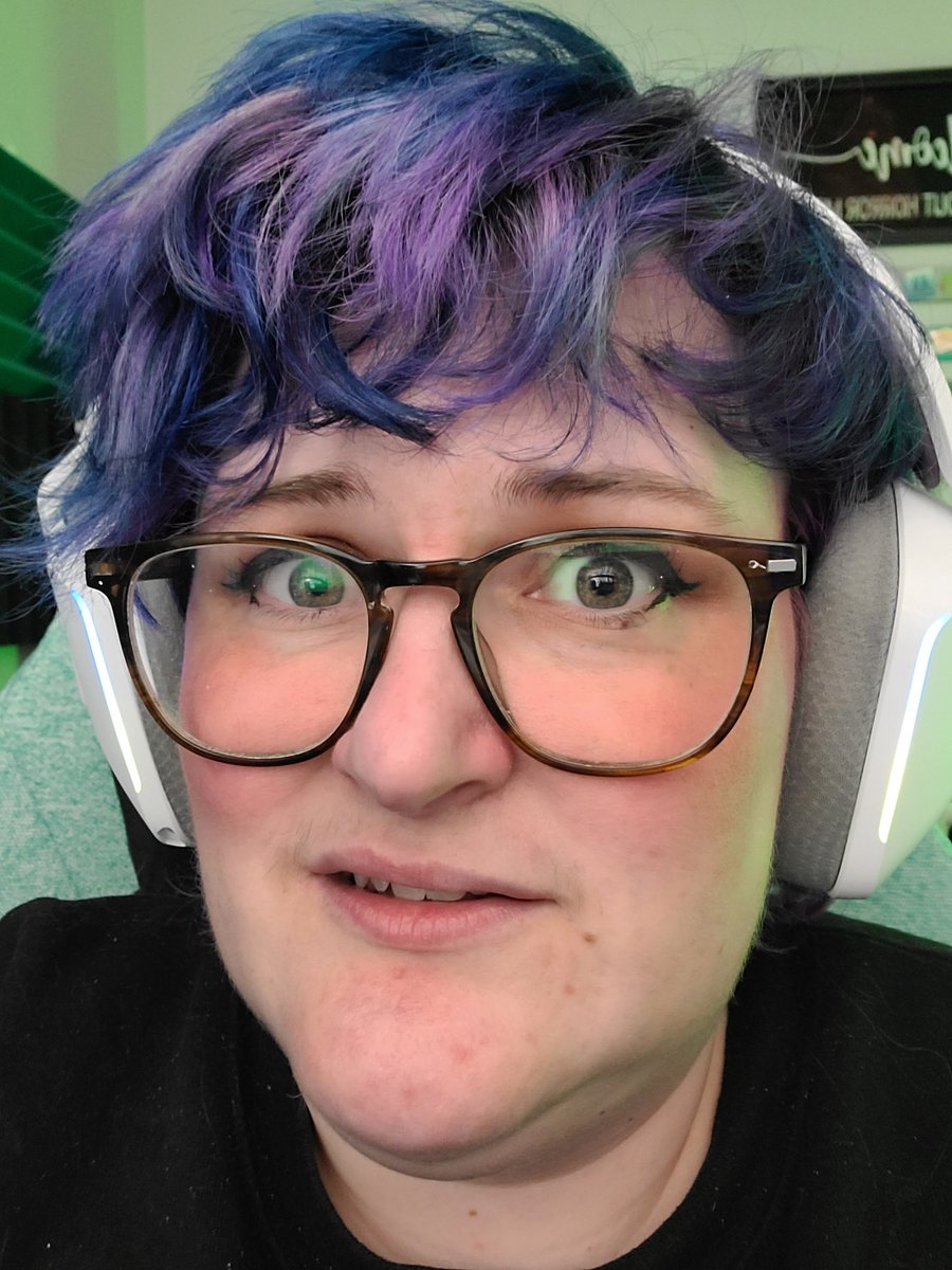 My hair is giving Arnold from Magic School Bus, a crunched my glasses and broke my phone case . . . BUT I MADE IT!!! LIVE NOW: twitch.tv/analog_amber