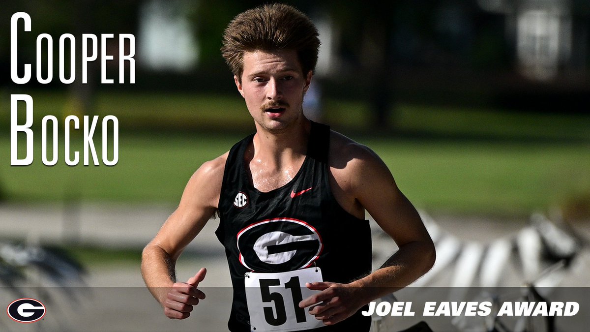 The male recipient of the Joel Eaves Award is Cooper Bocko of the Track & Field & Cross Country team. #DawgsChoiceAwards @ugatrack
