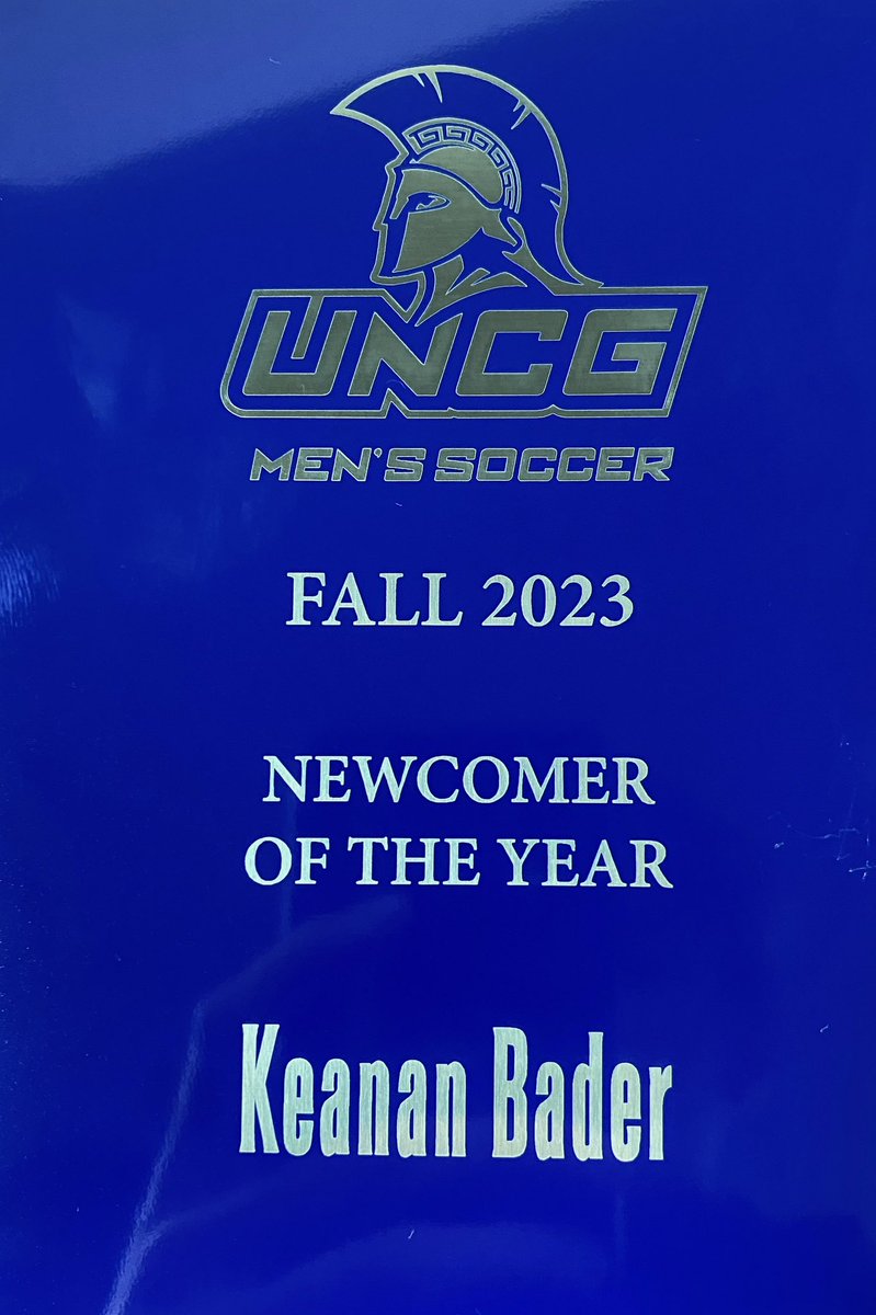 Congrats to former @NCFCAcad player & Current NCFC U23 @USLLeagueTwo player Keanan Bader being named @UNCGsoccer Newcomer of the year! We look forward to having a 🔝 summer with you. A TOP representative of our club & what we are about! #OutWorkOutThinkOutBelieve
🔴⚪️🔵⭐️