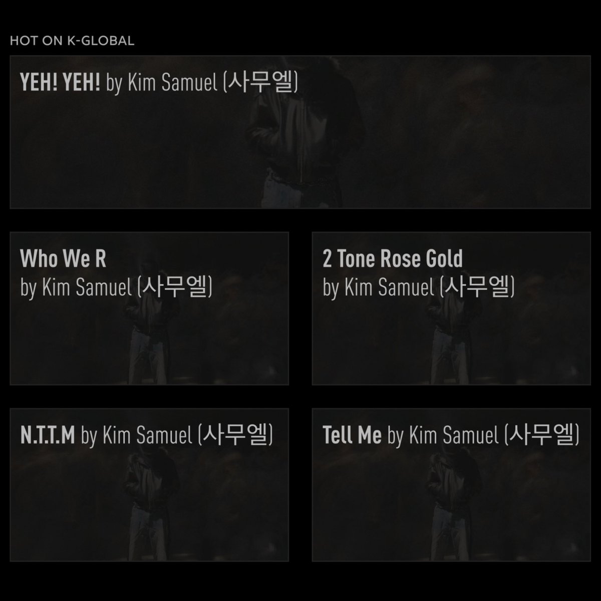 #GeniusCharts | As fans flood Genius to view the lyrics to his self-written album #NOW, Kim Samuel (@ksamuelofficial) takes over the daily K-Global chart in Genius Korea! 

His lead single “YEH! YEH!” debuts at #1 followed by “Who We R,” “2 Tone Rose Gold,” “N.T.T.M,” and “Tell