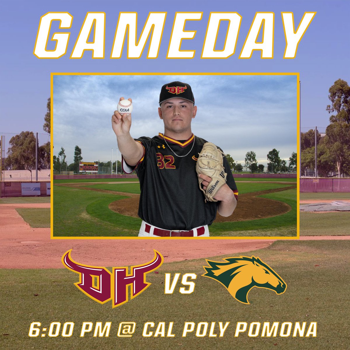 Gameday! @CSUDHbaseball opens their series against Cal Poly Pomona on the road today. ⏰: 6 pm 📍: Pomona, CA 📺: ccaanetwork.com 📊: bit.ly/3wcf06X