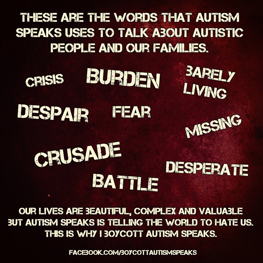 TheAisBarks's tweet photo. Autistic people are worth protecting and deserve to have fulfilling lives. And we are done being silenced by those who try to keep us quiet.
#AUTISTICRIGHTSAREHUMANRIGHTS. 🌈♾️❤️💛
#BoycottAutismSpeaks #BanTheBlue #BanThePuzzlePiece #StopTheShock #RedInstead #LightItUpGold https://t.co/J68i6VduMj