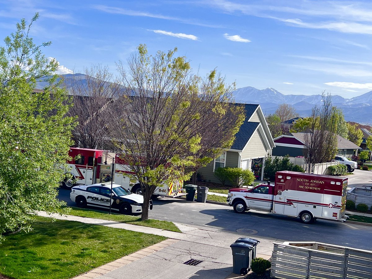 哇不知道哪个邻居病了，一下来了四辆救护车和警车🚓！