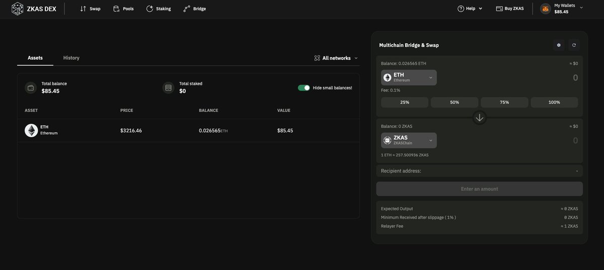 A DEX is launching soon on the ZKasino chain. 

Please note, the bridge is currently down for maintenance and will be re-worked in conjunction with this launch. 

Stay tuned for more updates!