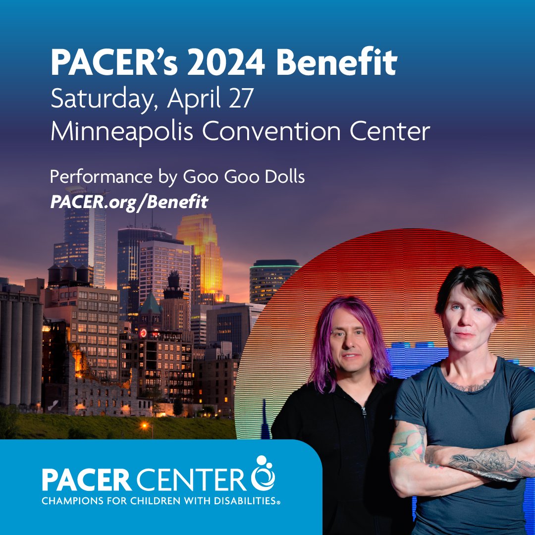 Minneapolis !! We'll see you at the @PACERCenter 2024 Annual Benefit this Saturday 4/27. Tickets are on sale now at pacer.org.