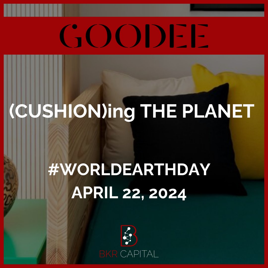 For Goodee and its founders Byron & Dexter Peart, every day is #WorldEarthDay. The #impact made by their Burada Cushion alone is astounding, going on a global journey on its way to being aesthetically designed & ethically produced. Read: bit.ly/43pNSxr #BKR #EarthDay