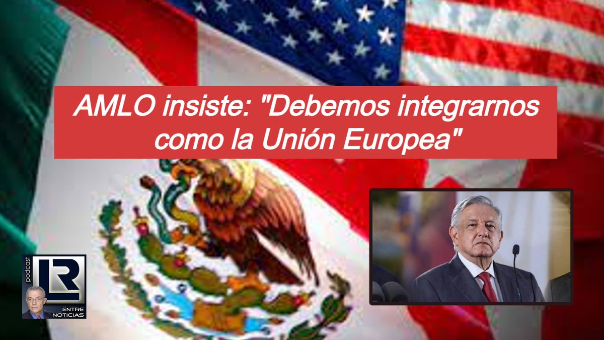 Durante el 110 aniversario de la defensa del Puerto de Veracruz, el presidente @lopezobrador_ volvió a decir que México debe integrarse al estilo de la Unión Europea, primero con Estados Unidos y Canadá y luego con toda América. Les dejo el enlace 8.00 pm youtube.com/watch?v=ca6-Wa…