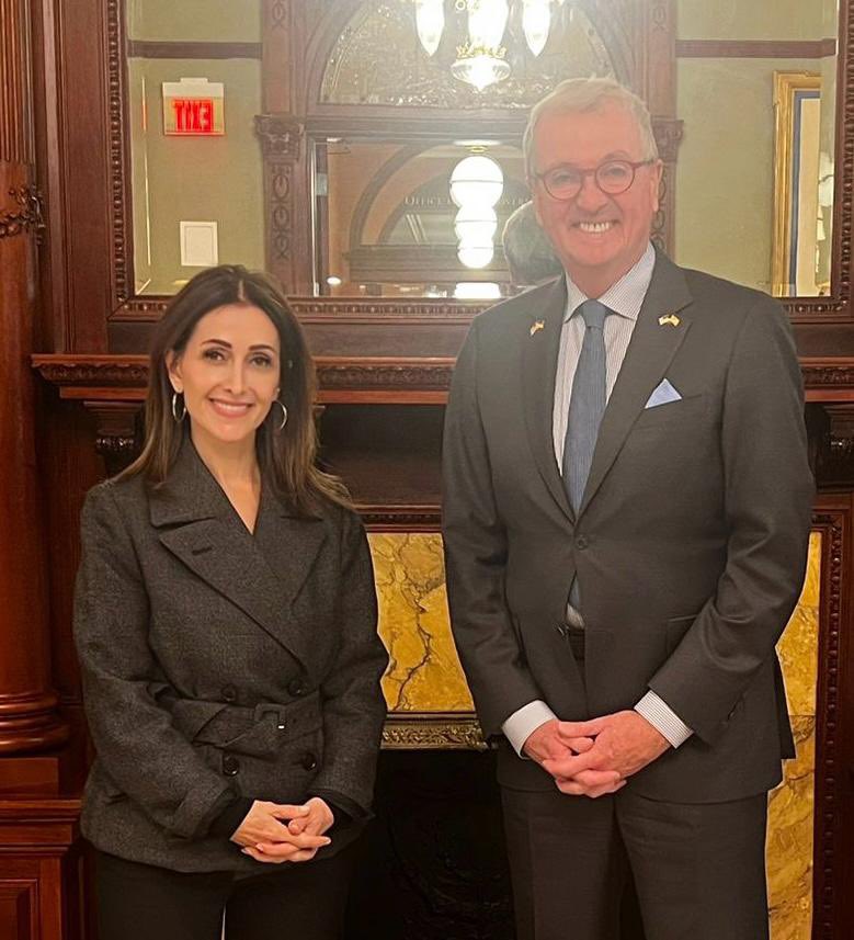 Had a productive meeting with @GovMurphy during my visit to New Jersey today. Discussed issues of mutual interests, as well as the contributions of the large community of Jordanians residing in his state. Briefed him on Jordan's stance on regional developments. Thank you for your