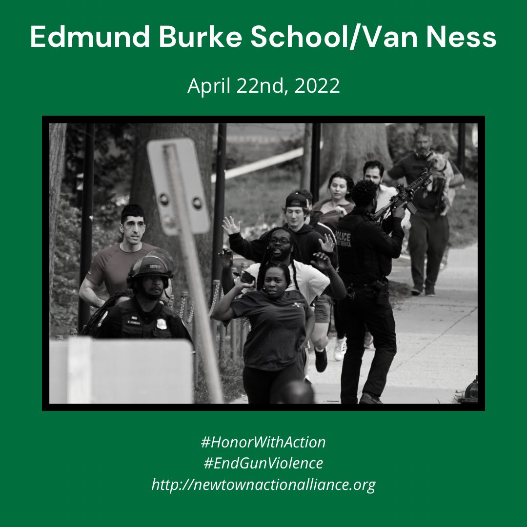 Two years ago, a gunman fired at least 239 shots in the Van Ness neighborhood in DC. Four people were injured and Edmond Burke School was placed on lockdown.

Call your members of Congress at (202) 224-3121 to pass an #AssaultWeaponsBan.

#EndGunViolence #BanAssaultWeapons