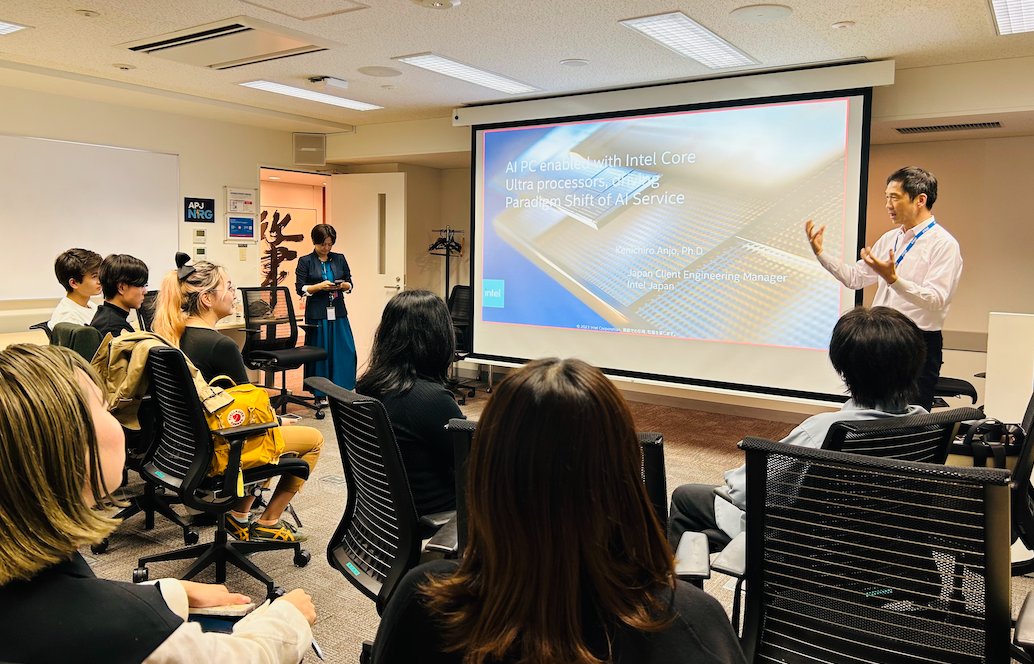 Intel AI advancements technologies and innovations event at Intel Office, Tokyo !! Intel OpenVino provides more possibilities to ML researchers/developers.

#intel #inteltokyo #gdsc #gdscjapan #tait #microsoftlearn #msa #nvidia #amd #microsoft #tokyo #tokyostartups #IntelOpenVINO