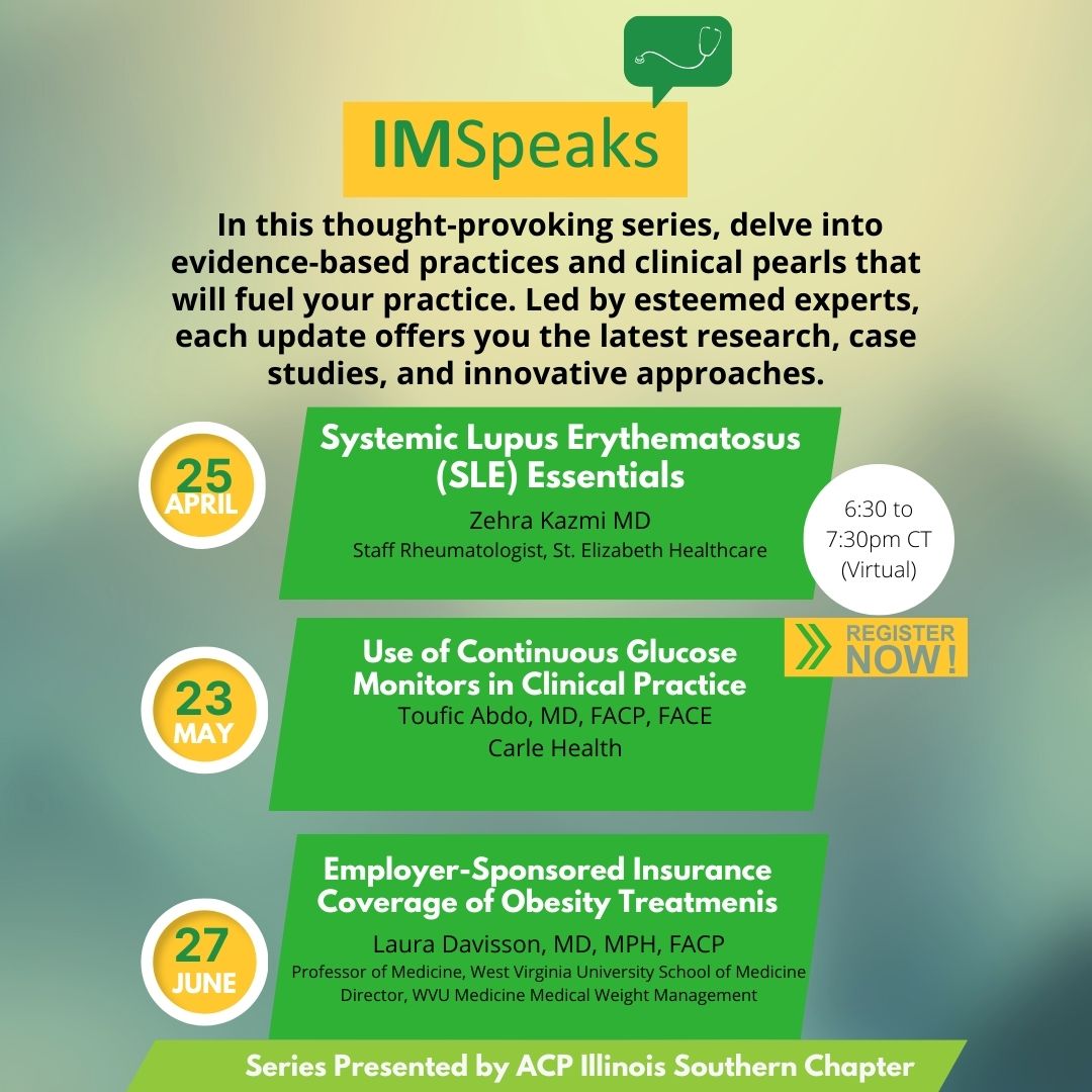 IMSpeaks- SLE Essentials Thursday 6:30pm. Register Here: ow.ly/4koG50RlJnl