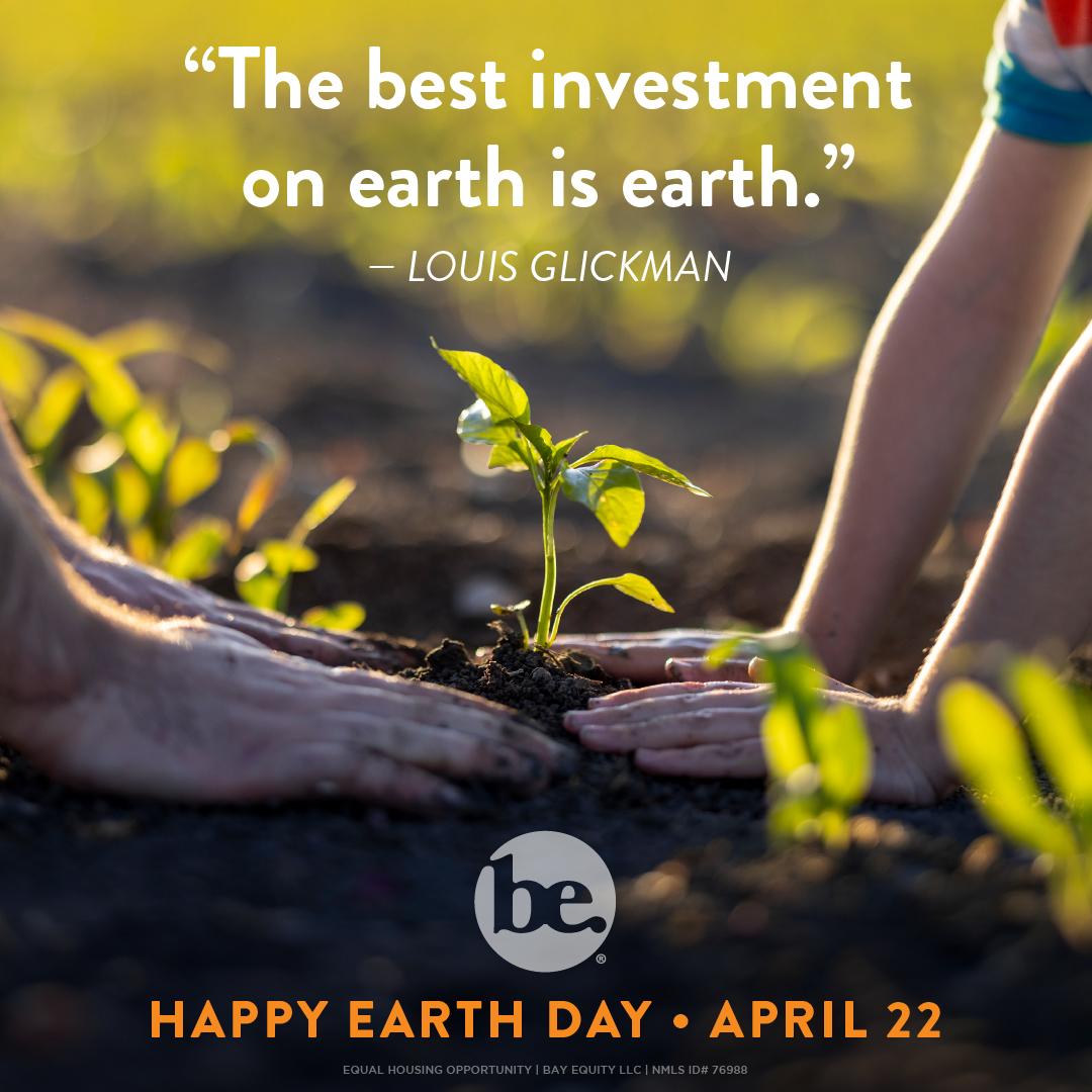 Happy Earth Day from your favorite loan officer! Remember to make environmentally friendly choices today and every day. Let's do our part to protect our beautiful planet for future generations🌎💸 #SustainableSavings #GreenFinancing #GoGreen
