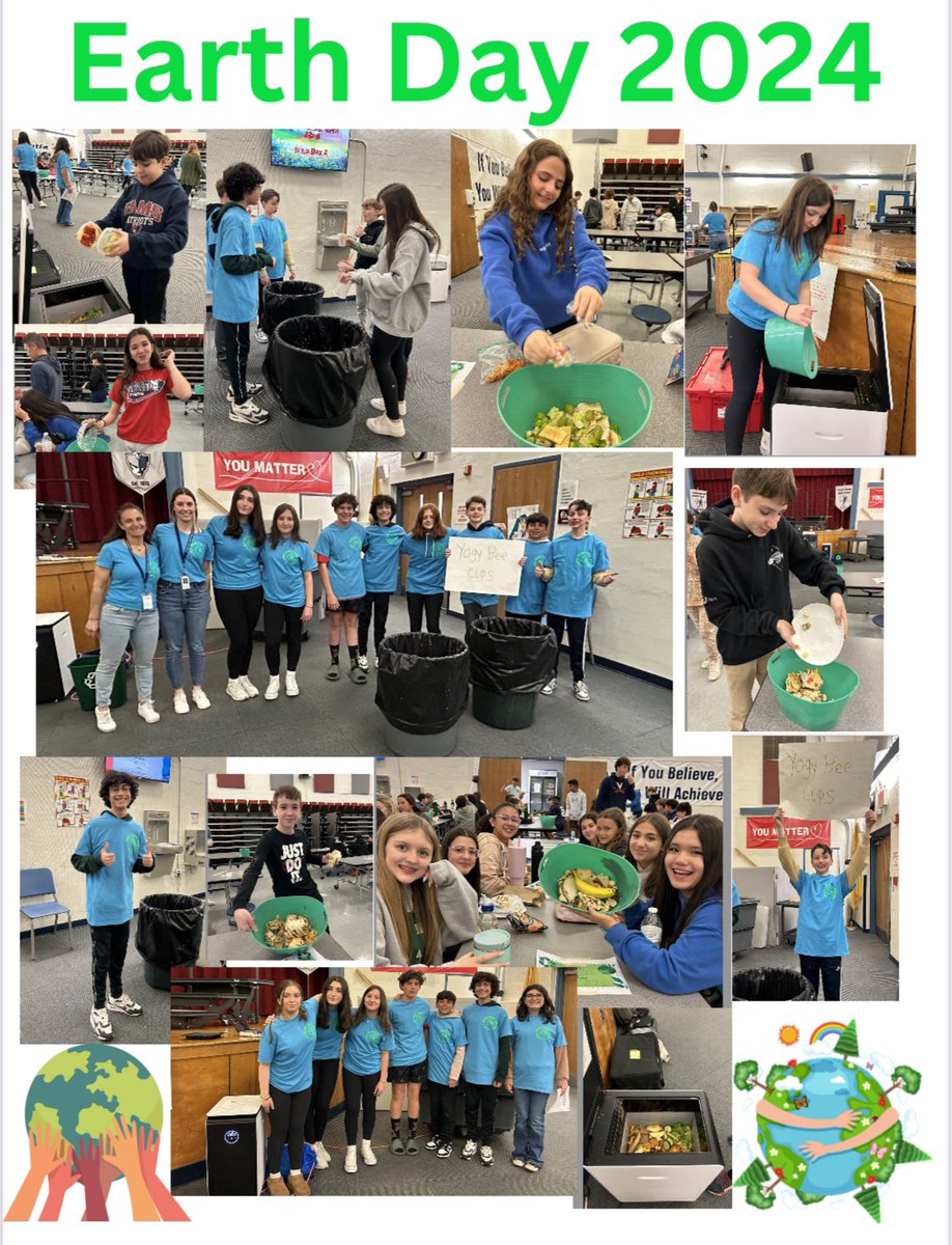 FLPS_Curriculum's tweet photo. @FAMSPatriots Environmental Club celebrated Earth Day 2024 by composting 150 lbs of food today and reusing plastic packaging today! ❤️ 🌎 @FranklinLakesPS https://t.co/VRZEyKWf8s