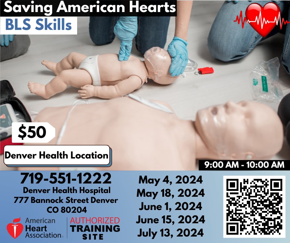 Ready to test your BLS Skills?

💙💙💙👉tinyurl.com/mrh642dv

#colorado #denver #AHA #PALS #Nicu #EarthDay #nurselife #DenverNuggets #ACLS #PALS #nursehumor #coloradosprings #ColoradoRiver #HealthcareCareers #CO #Americanheartassociation