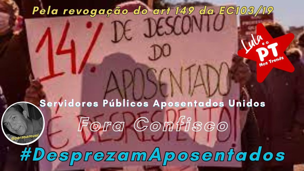 janicebarr2998's tweet photo. Aposentadoria digna é essencial para os idosos. Srs. ministros do STF, revogar o art.149 da EC103/19 é fundamental para proteger nossos direitos!
@nunesmarquesK
@MinAMendonca
@Cristianozaninm
@FlavioDino
Fora Confisco
👇
#DesprezamAposentados https://t.co/zeQRrqRBxA