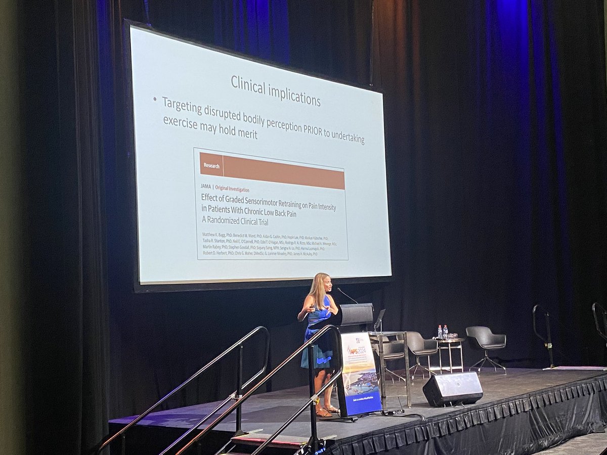 JonPenm's tweet photo. Learning how to use #visuospatial perception to make #exercise easier and reduce #pain by @Tash_Stanton lots of new research in this space #AusPainSoc @AusPainSoc https://t.co/RSBkSXEceF