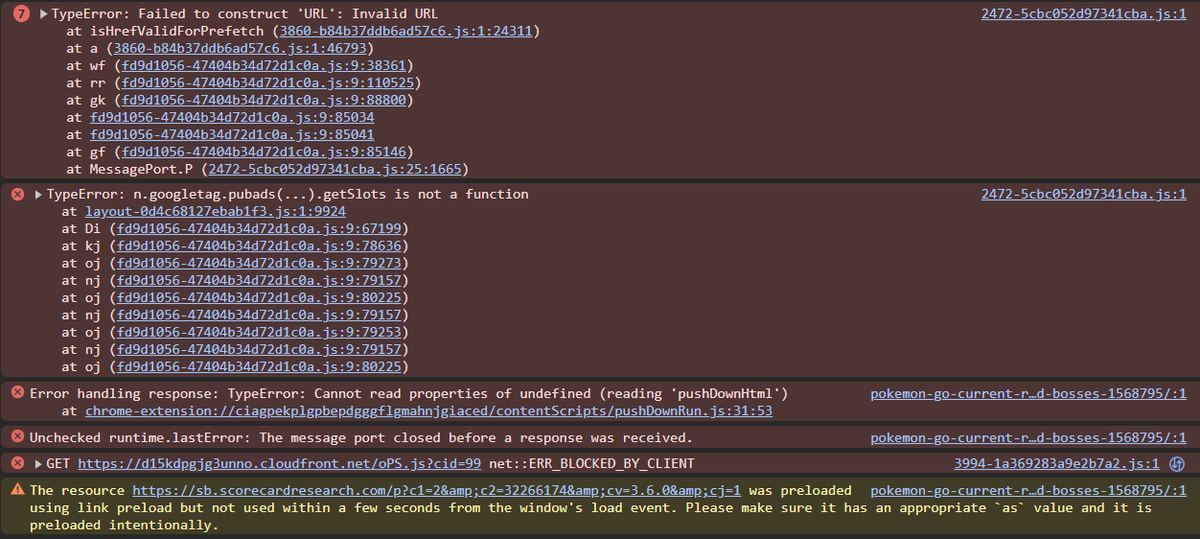 tbemrose's tweet photo. @danielmegarry When I go to https://t.co/TxbMwY4VxD the entire page is replaced with 1st pic. I paused JS to get part of the page, and I can tell you're the article author, but I can't find site contact info with JS paused. Console shows errors in remaining pics. Pls fwd. https://t.co/5oxCFIreJW