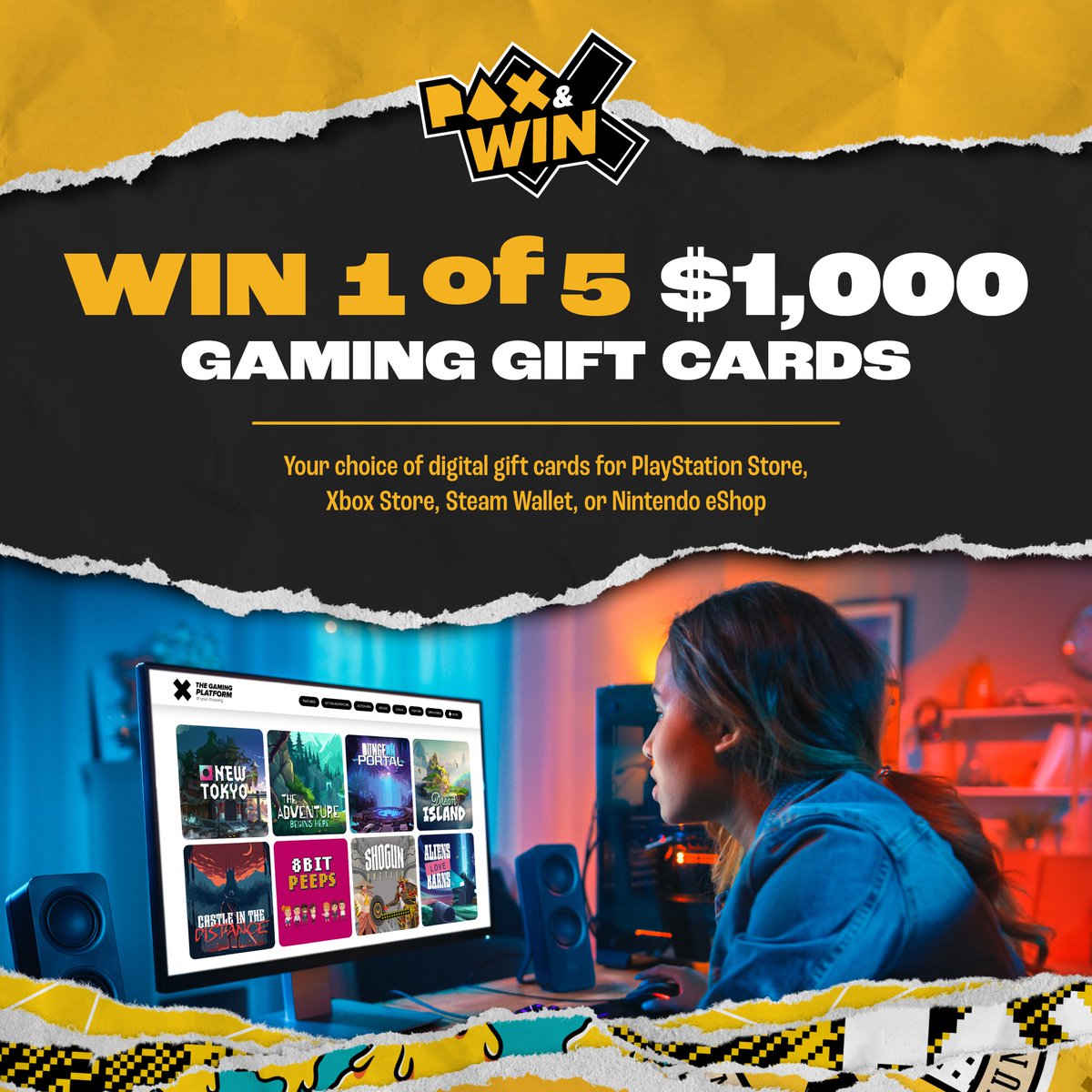 Haven't booked your PAX badge yet? Still on the fence? Other than the fact that there is only a handful of 3 Day Badges left - here is another good reason! Book your badge and follow the competition instructions to go into the draw to win 1 of 5 $1000 gaming gift cards! Book now:…