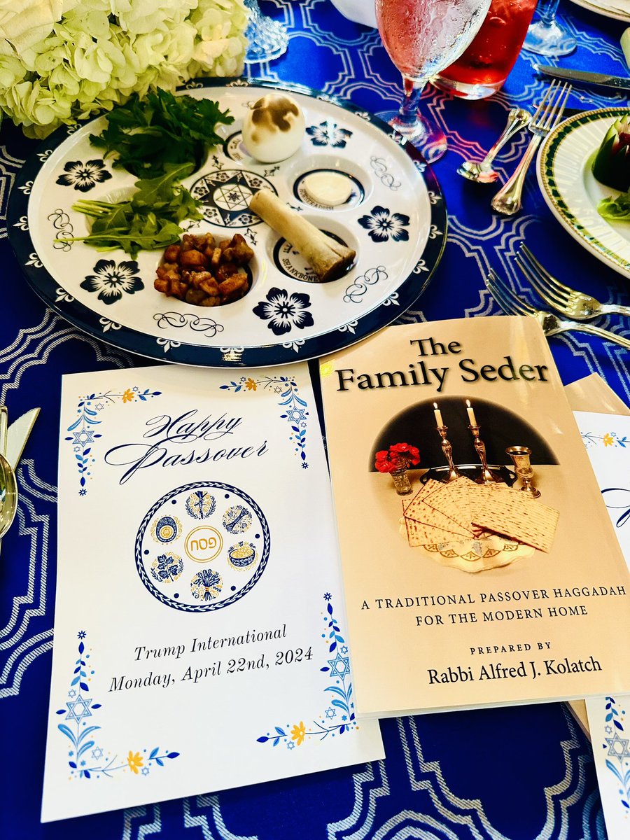 Happy Passover! ✡️ President Trump’s club in West Palm Beach has a beautiful Seder tonight that I am attending. In times like today where we are witnessing so much hostility toward Jews, I want to thank President Trump for always standing with the Jewish people. My wish is