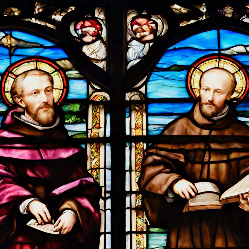 ✝️ St Ignatius of Loyola and St Francis Xavier, very different people to start with, were both called by God to chart a new way of religious life. Find out more: 👉 jesuit.org.au/a-blessed-frie… Photo: AI on Canva #jesuits #societyofjesus #jesus #jesuit @SICRiverview