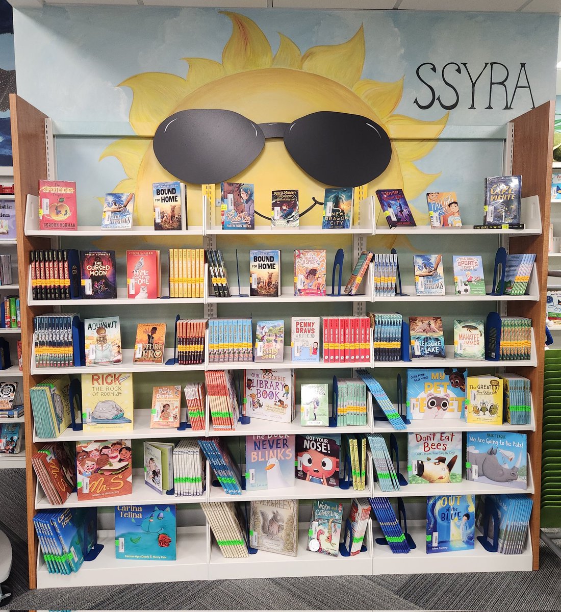 The 2024-2025 Sunshine State books are up and ready for check out. We don't waste a minute! @FloridaSSYRA @SSYRAJR @trishg1 @LisaOckerman #librarylife