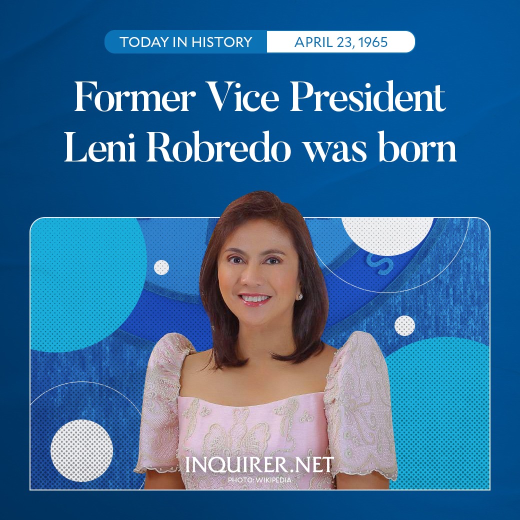 The country’s former Vice President Leni Robredo turns 59 today. After her unsuccessful presidential bid, Robredo relaunched her Angat Buhay volunteer network into a non-government organization, which continues to assist Filipinos.