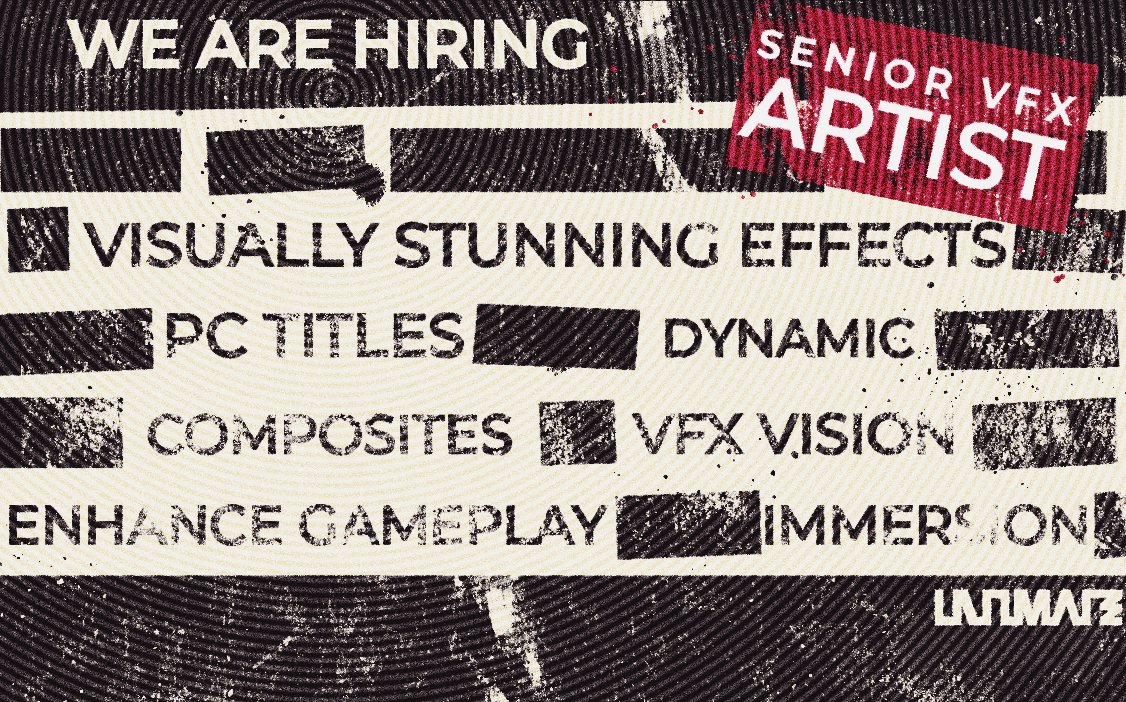 🌟 We're looking for a Senior VFX Artist to help us make something remarkable! If you're ready to create stunning visual experiences, apply today!
✔️ Remote First
✔️ Flexible working hours
✔️ Passionate and talented team
Apply now 👉 ultimate.studio/job/senior-vfx…
