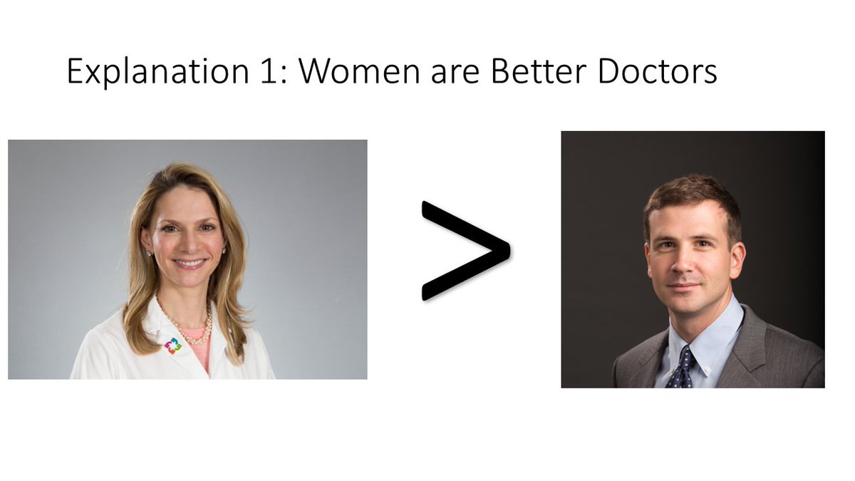Are women better doctors than men? A new study, appearing in @AnnalsofIM suggests, well, yeah. Kind of. (Thread)