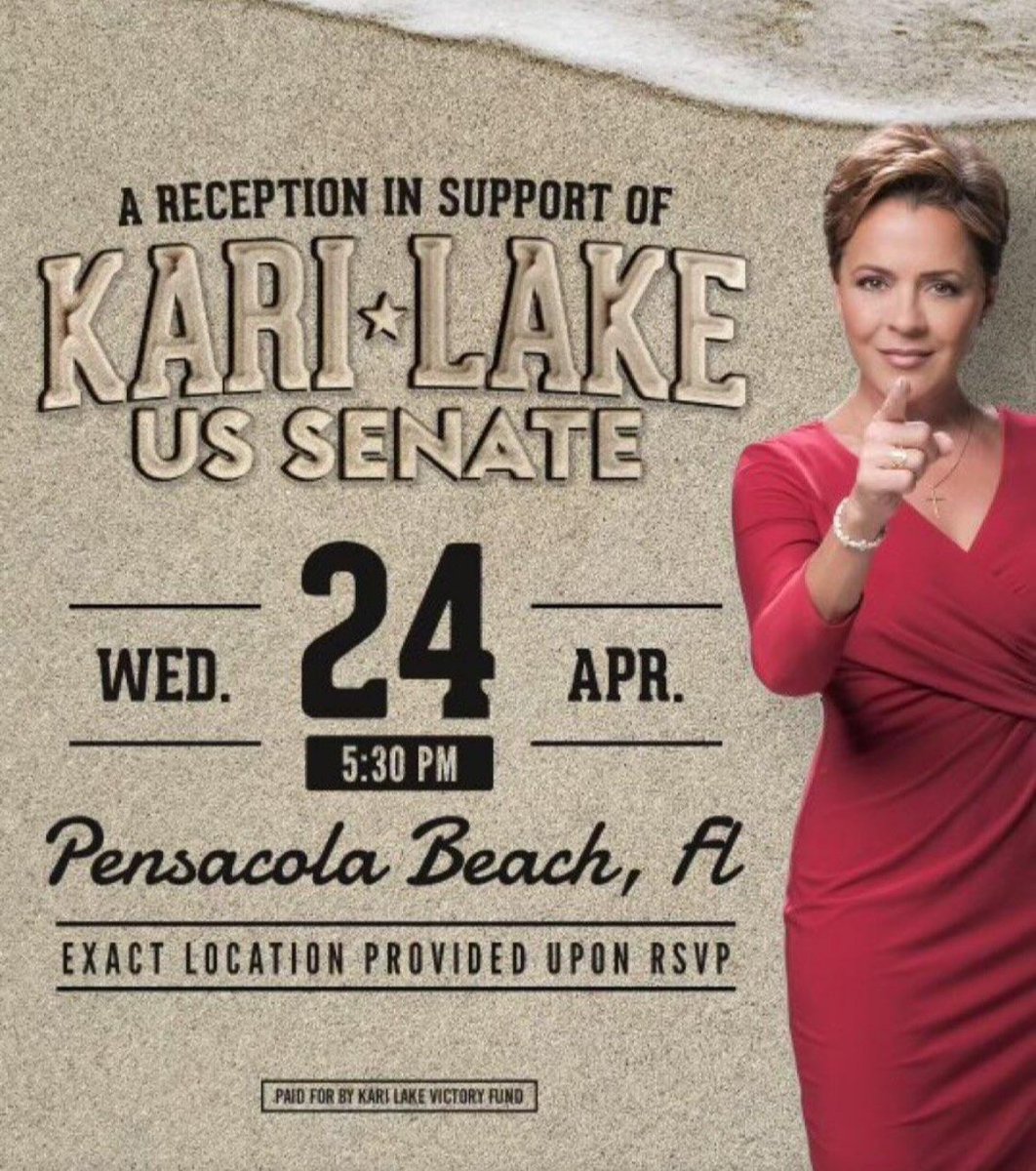 Hi my name is Kari Lake and I'm running for Senator in Florida for Arizona!!