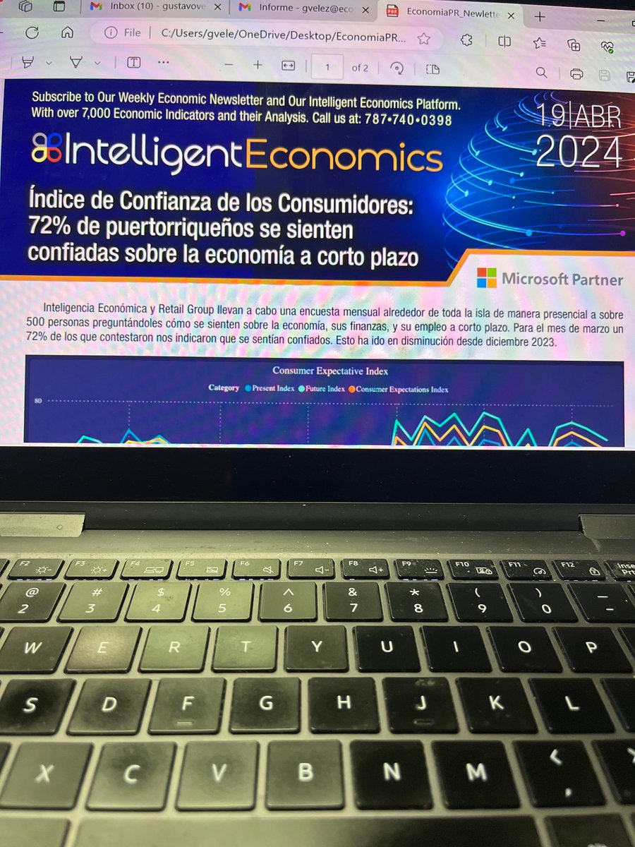 Compartimos la última lectura del Índice de Expectativas de Gastos que preparamos junto a Retail Group..