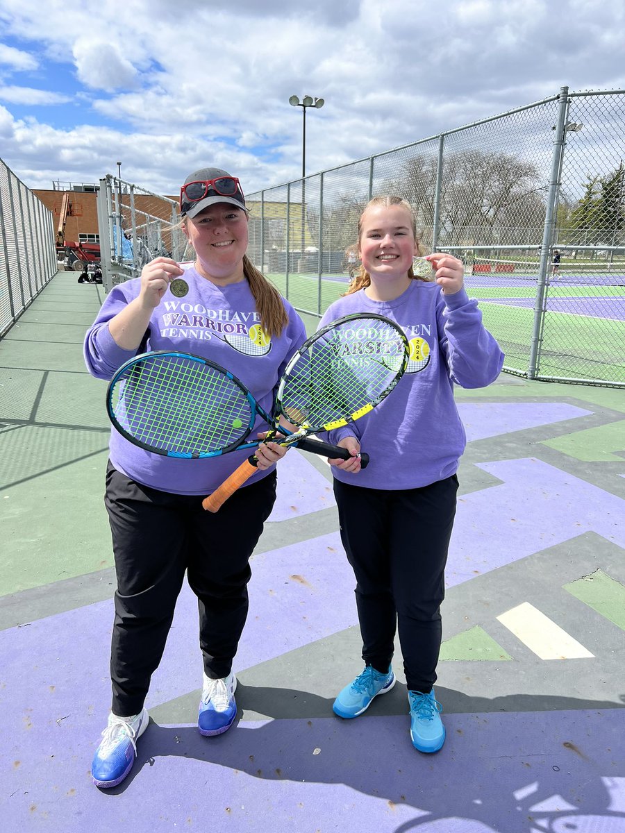 Woodhaven Tennis (@woodhavtennis) on Twitter photo First place at this weekend’s Trenton Invitational💜🎾
1 doubles-Paige & Emmarose🥇
2 doubles-Elsie & Tatyana🥇
3 doubles-Morgan & Kelly🥇
4 doubles-Samarah & Caitlin🥇
1 singles-Emily🥇
2 singles-Heidi🥇
3 singles-Lindsey🏅(consolation winner)
4 singles-Alyssa 🥈<a href="/WoodhavenHigh/">Woodhaven High</a> First place at this weekend’s Trenton Invitational💜🎾
1 doubles-Paige & Emmarose🥇
2 doubles-Elsie & Tatyana🥇
3 doubles-Morgan & Kelly🥇
4 doubles-Samarah & Caitlin🥇
1 singles-Emily🥇
2 singles-Heidi🥇
3 singles-Lindsey🏅(consolation winner)
4 singles-Alyssa 🥈<a href="/WoodhavenHigh/">Woodhaven High</a>
