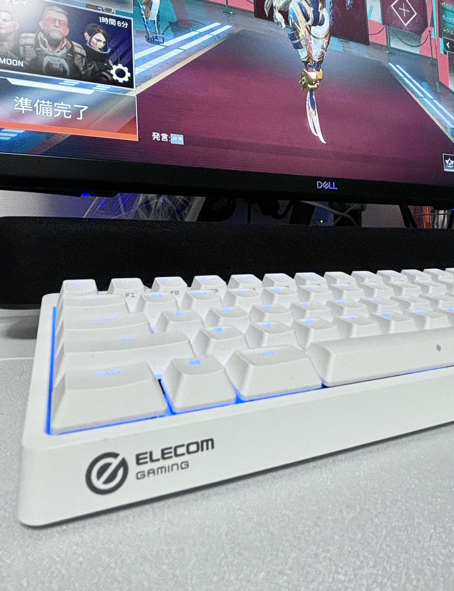 tamaido's tweet photo. ぶいすぽのキーボードが気になってラピッドトリガーを調べてたらいつのまにか��レコムのゲーミングキーボードを買っていた。エレコムという安物イメージで舐めていたけどすまんかった。 https://t.co/NmuCsbMsgH