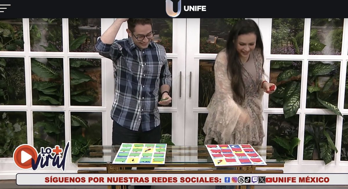 Imágenes de #LuteReyes en el programa #LoMasViral del canal @UnifeMx … @CantaresdeMex