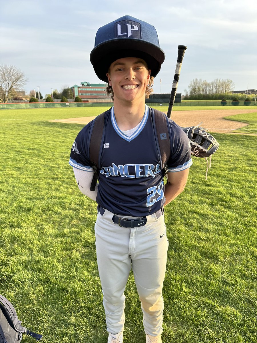 Great comeback against a great St Charles team. Folkes with big two run 1B to take lead and big hat player of the game. Slade W in relief 3 IP 7K. Lp 14-3 overall and 6-2 in DKC.