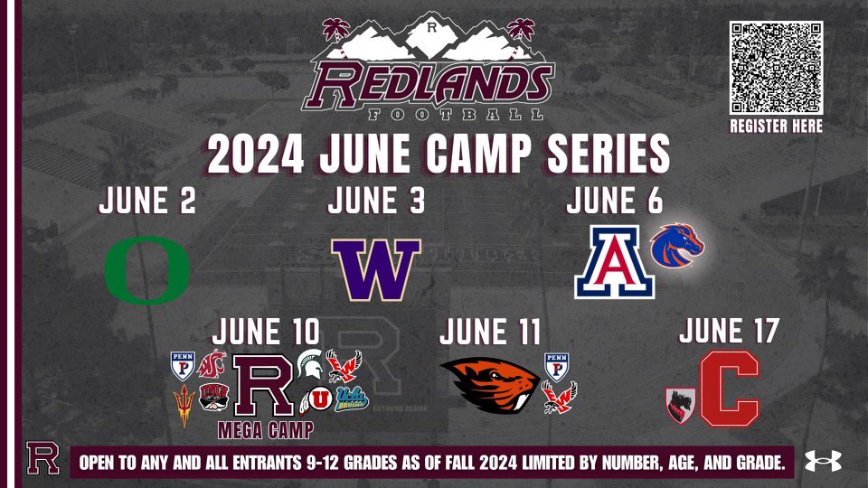 Going to be great to have @BroncoSportsFB back to the camps in June!! Get signed up at: iefootballcamps.com Limited capacity per session. More schools to be added soon!!