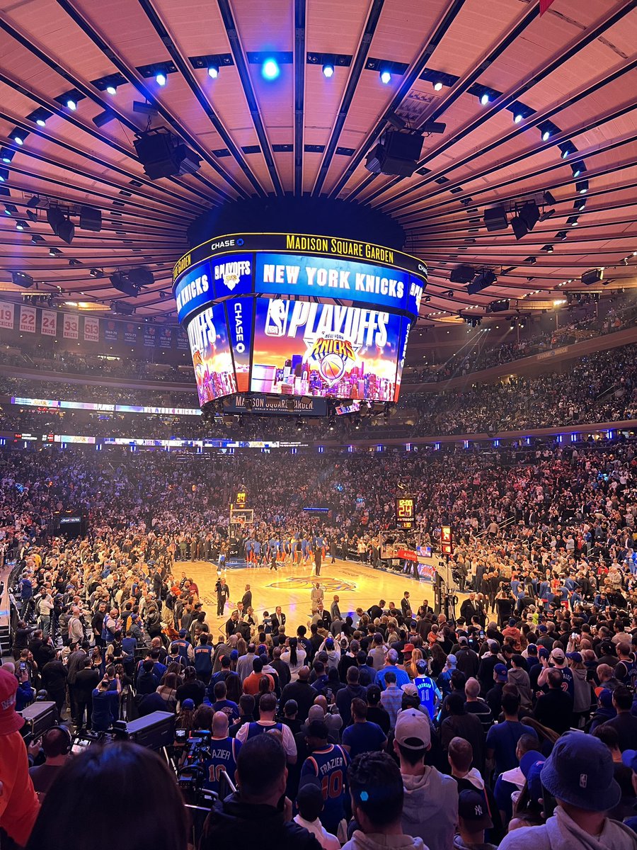 Let’s go Knicks! (my birthday present from Nicholas!)