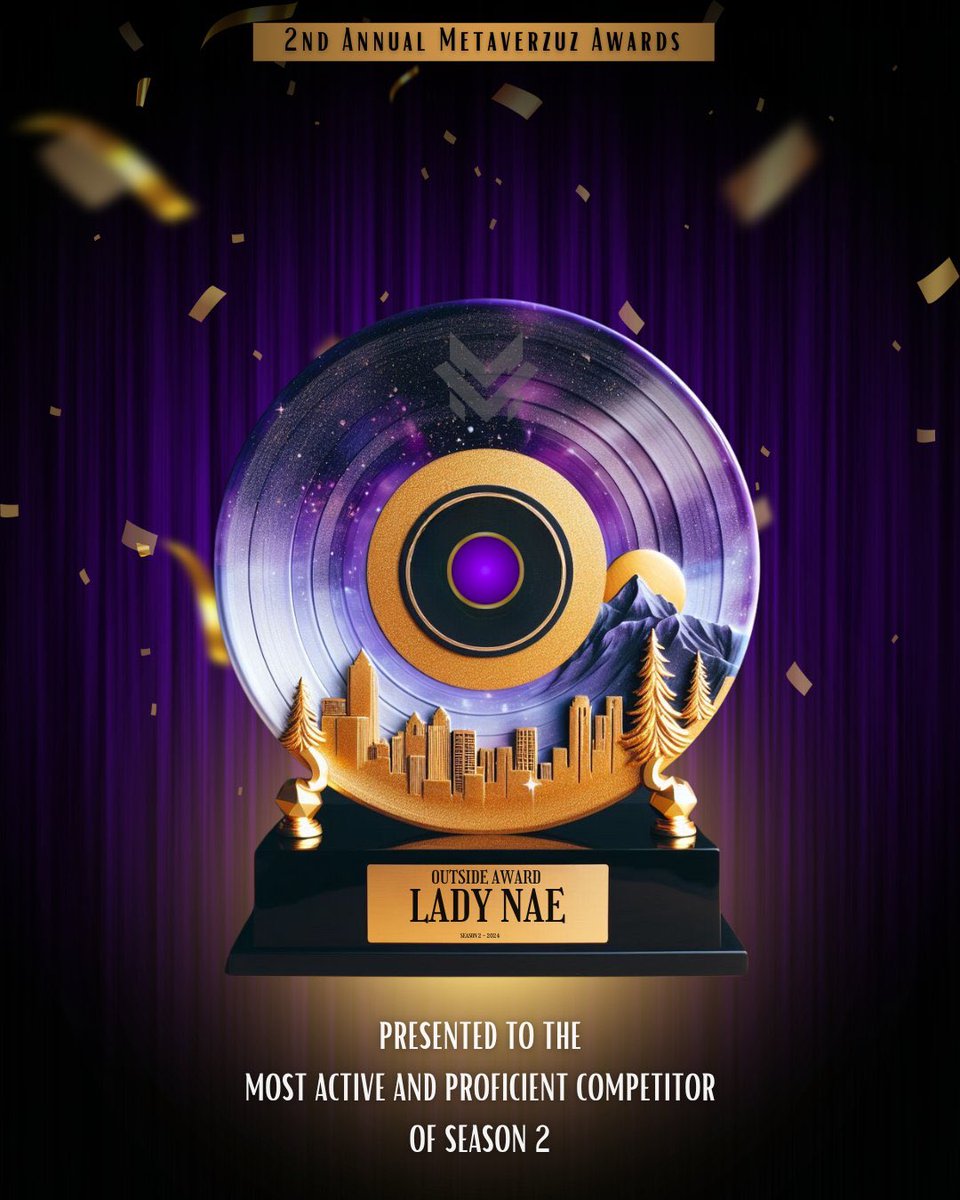 This woman consistently demonstrated remarkable presence, exceptional performances, and unwavering reliability. 

It is with great pleasure to announce the 2023-24 “Outside” award to none other than @LadyNae! 🏆

#MVAs