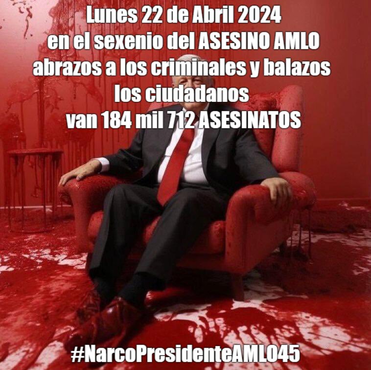 Aunque lo siga negando el CACAS @lopezobrador_  
#NarcoPresidenteAMLO45 
en contubernio con LA MAFIA DEL PODER @PartidoMorenaMx 
Y la CORCHO-RATA JUDIA ASESINA @Claudiashein 
#NarcoCandidataClaudia44 
#NarcoGobiernoDeMorena