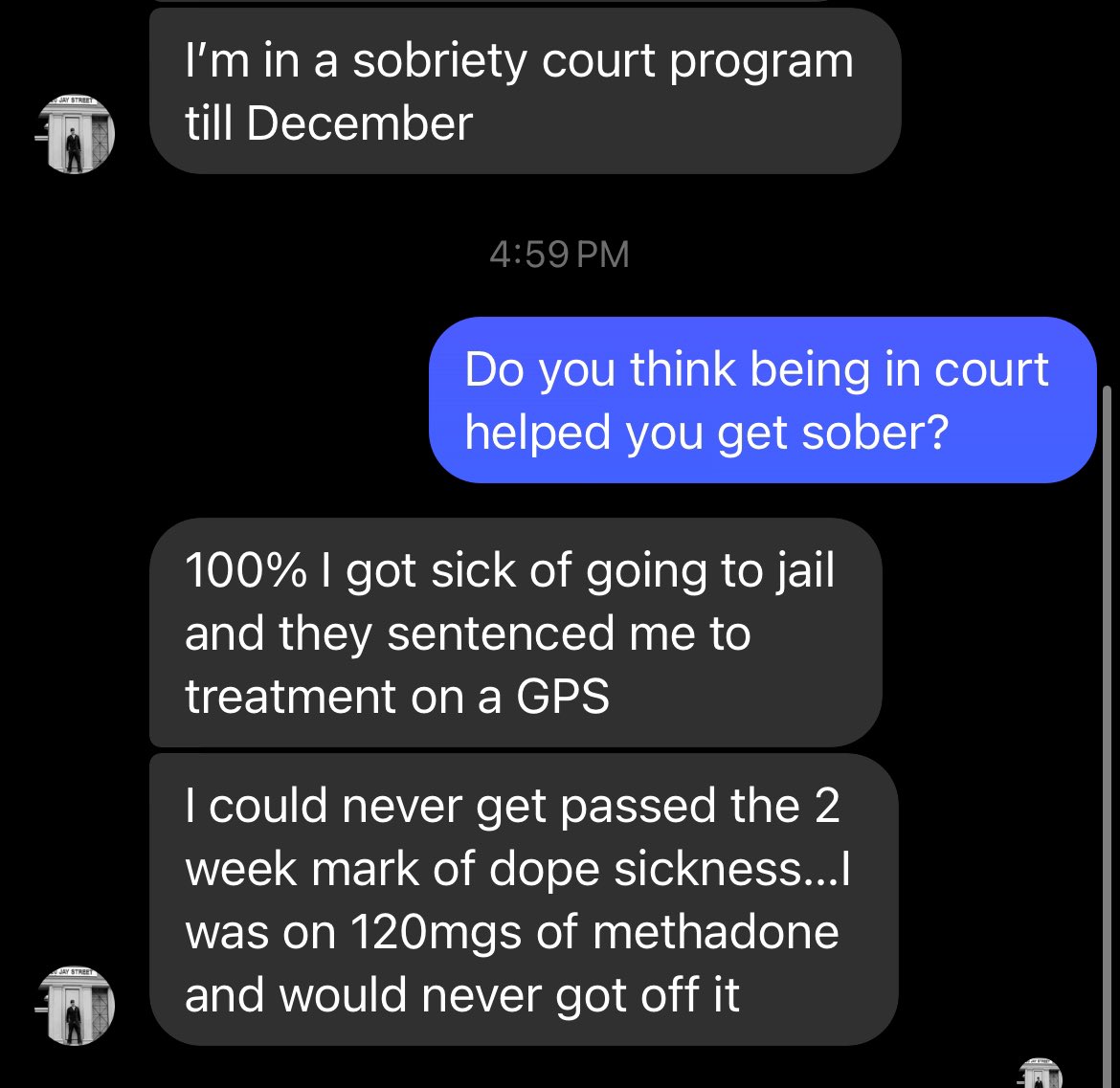 My old Skid Row buddy finally got a year sober. He’s thriving. Has a good job, back with his family, and getting his life back together. I wonder what finally helped him?